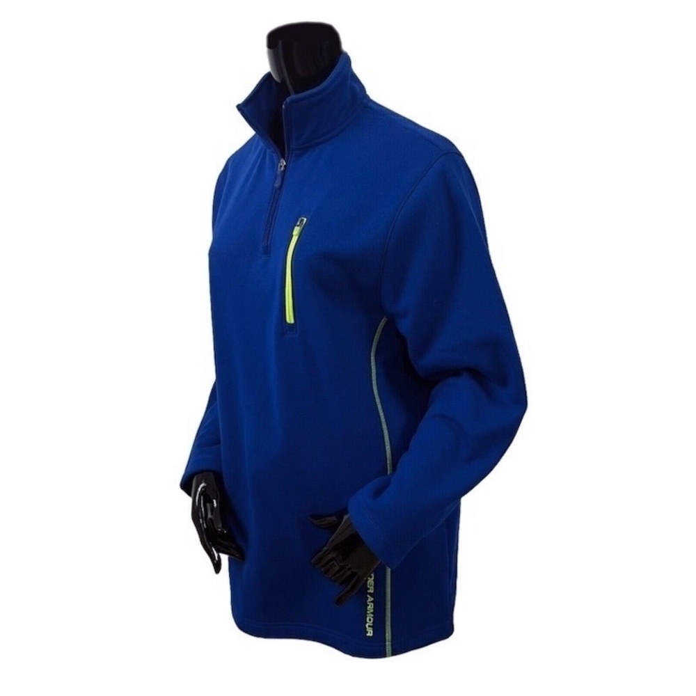 Under Armour Quarter Zip Sweatshirt Size Medium Loose Fit Womens Blue Activewear